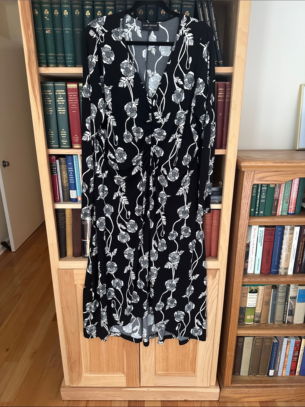 Lane Bryant Black Floral Maxi Dress
